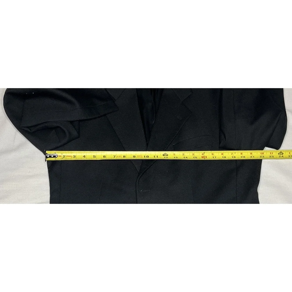 Brandini Sport Coat Jacket Black‎ 3 Button Mens - Size 42R